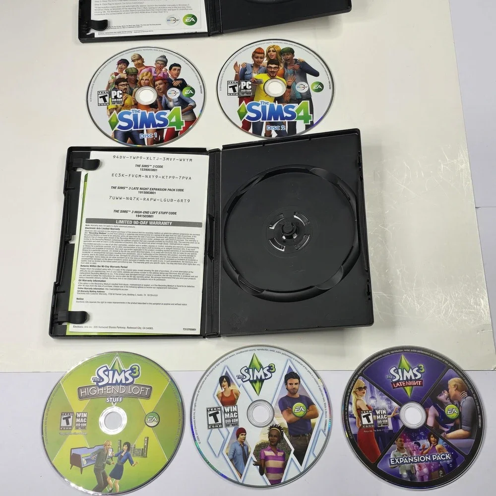 The Sims 4 PC‎ Mac DVD Game & The Sims 3 Starter Pack PC Mac 3 Game Bundle Set